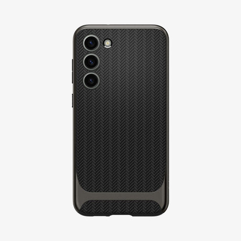 ACS05626 - Galaxy S23 Ultra Case Neo Hybrid in black showing the back